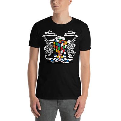 Rubic Cube Killer Trendy Awesome Graphic Short-Sleeve Unisex T-Shirt
