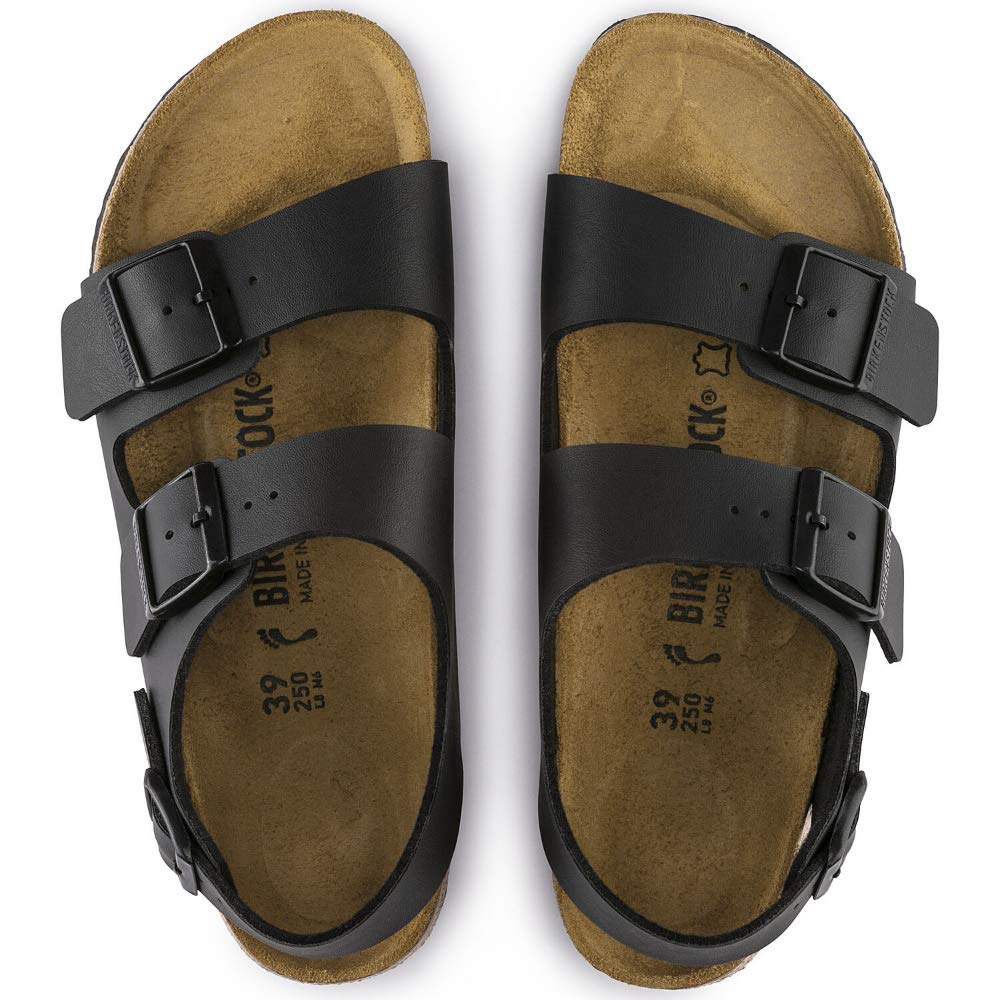 Milano Cm [BIRKENSTOCK] Birko-Flor Sandals, Black, 28.5