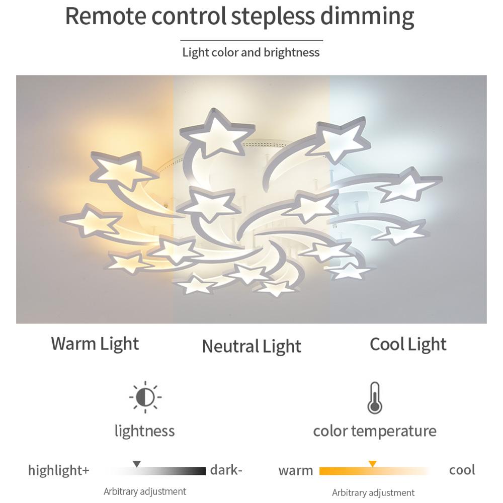 IRALAN Led Ceiling Chandelier Room Decoration with APP Remote Control Ceiling Light For Room Kitchen Home Decorative Lamps