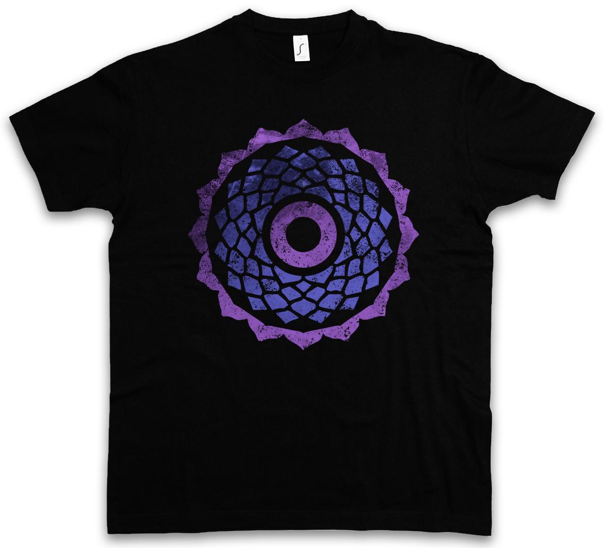 CHAKRA SAHASRARA T-SHIRT Mystic Esoterik Energy Body Soul Yoga Astral L