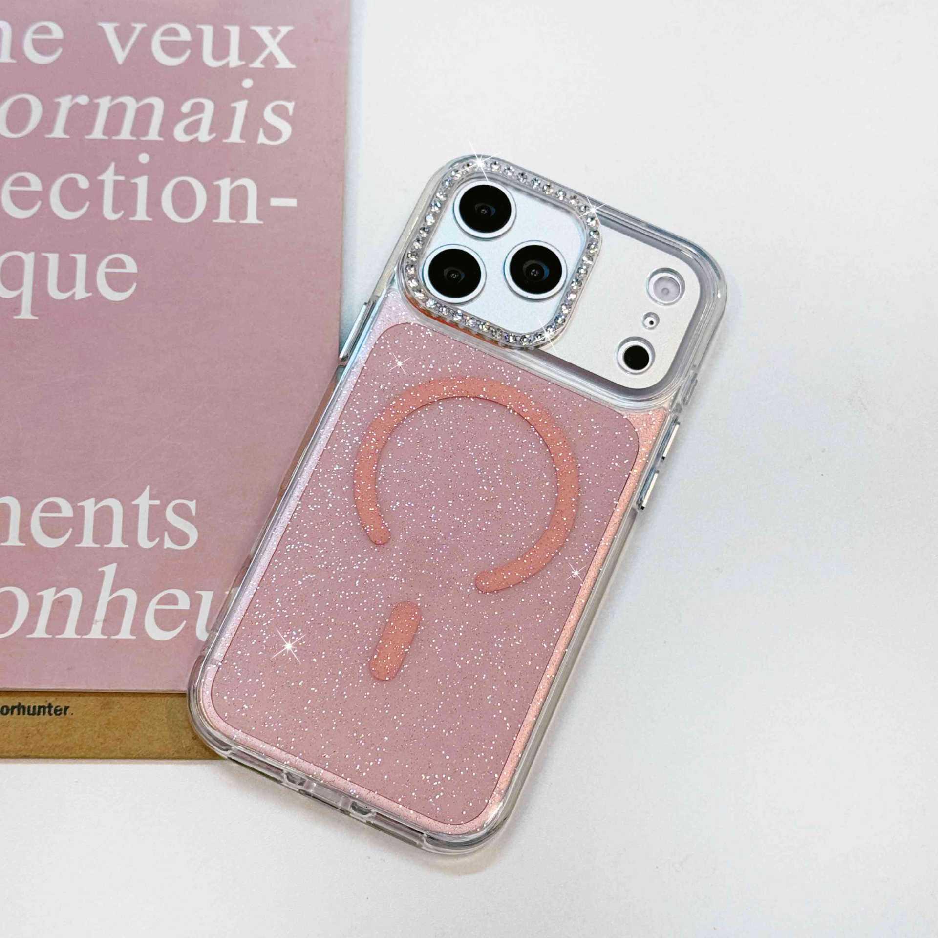 

Glitter Magnetic Case for iPhone 17 Pro Max: Sleek Protective Cover for Apple 17 Pro 15/14 iPhone 14 Pro Max