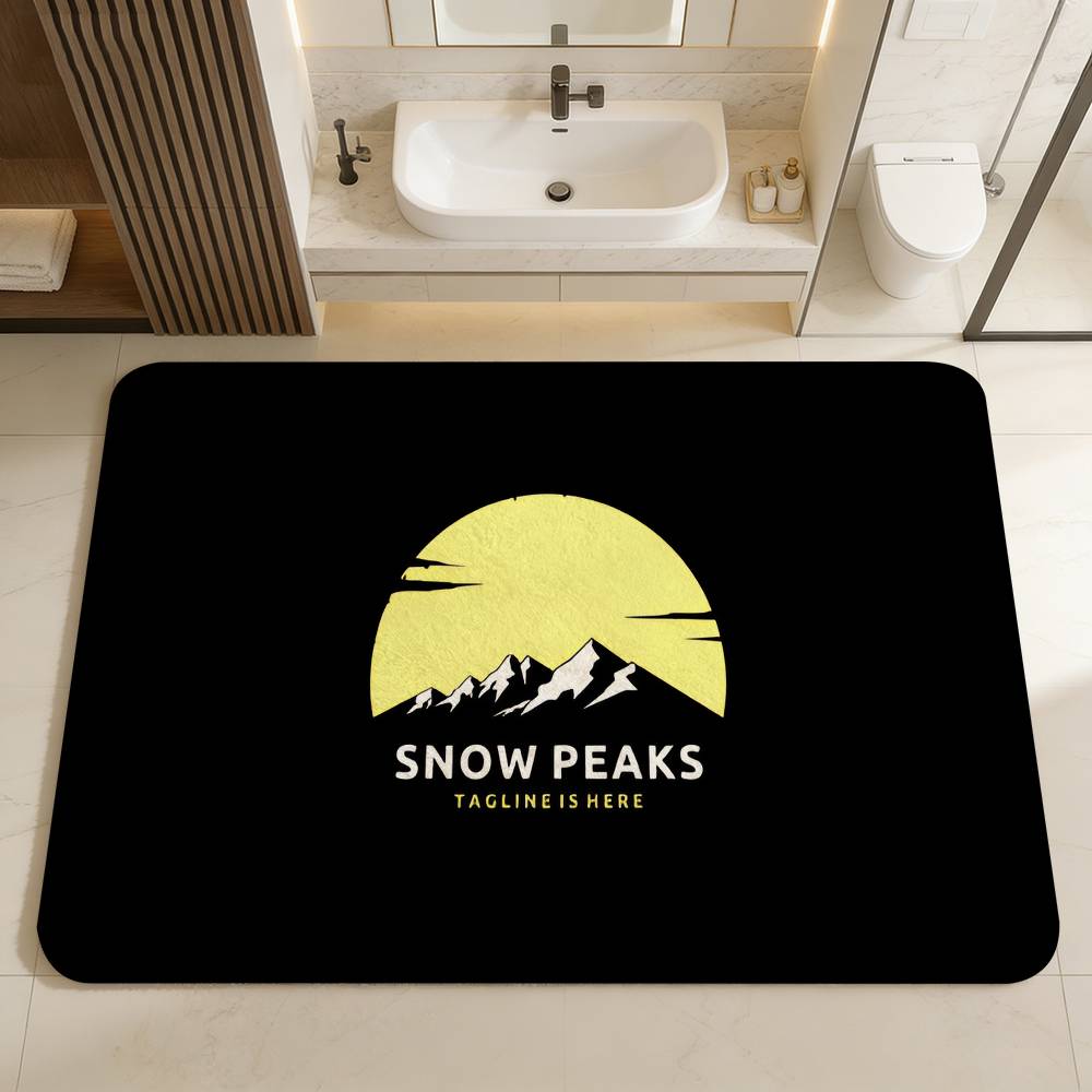 S-Snows COOL Peak Room Mats Retro Multiple Choice Living Room Kitchen Rug Non-Slip Welcome Rug