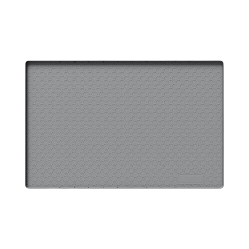 Large Under Sink Tray Flexible Cabinet Floor Mat 34.02 X 22.01 In with Tall Border for Wet Area Coverage Indoors
