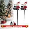 Christmas Solar Kettle Light Waterproof Christmas Santa Ground Light Santa Kettle Ground Lamp for Outside Easy Gift Simple Hang