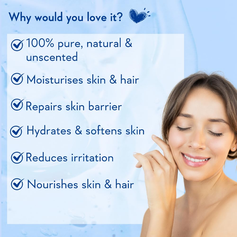 WishCare Unscented Glycerine Gel 250g Pure Vegan Moisturizer For Dry Skin Hydration Smooth Radiant Skin Care For Men And Women