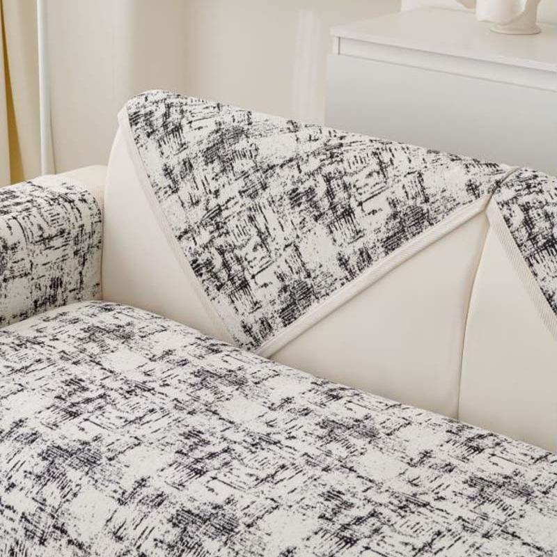 Luxury Soft Chenille Sofa Towel Univesal Anti-slip Sofa Cover for Living Room L-shaped Sectional Couch Cover, not a whole set
