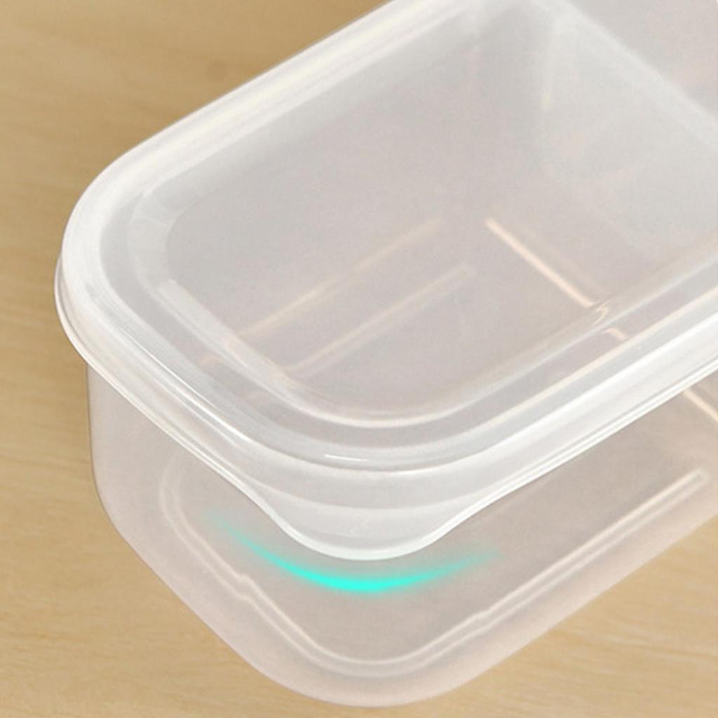 2/3 Grids Food Storage Box Portable Compartment Refrigerator Freezer Organizers Sub-Packed Meat Onion Ginger Clear Kitchen Tool
