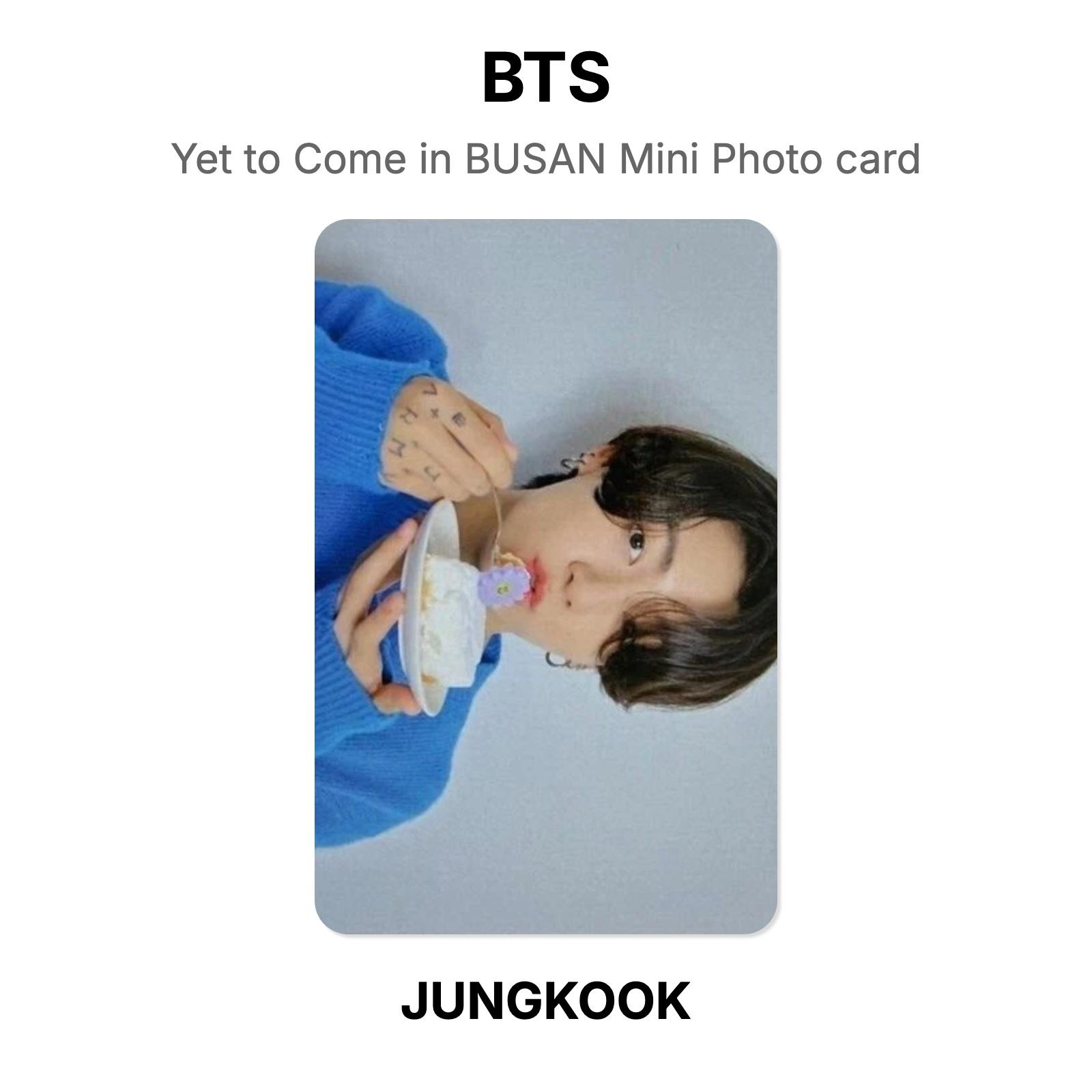 BTS Yet to Come in BUSAN Mini Photo card Official Photocard JUNGKOOK