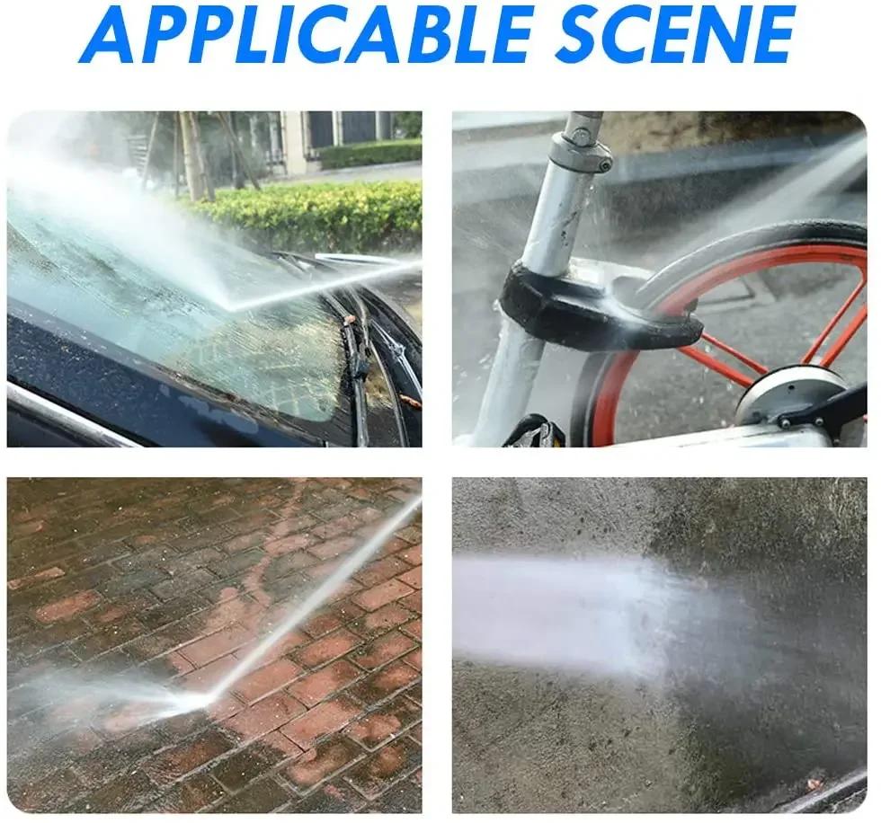30-70cm High Pressure Water Gun Car Beauty Cleaning Jet Garden Washer Hose Nozzle Sprayer Watering Spray Sprinkler Cleaning Tool