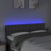 VidaXL LED Headboard Bedroom Furniture Double Bed Accessory Head of Bed Frame Interior Dark Grey 3122045