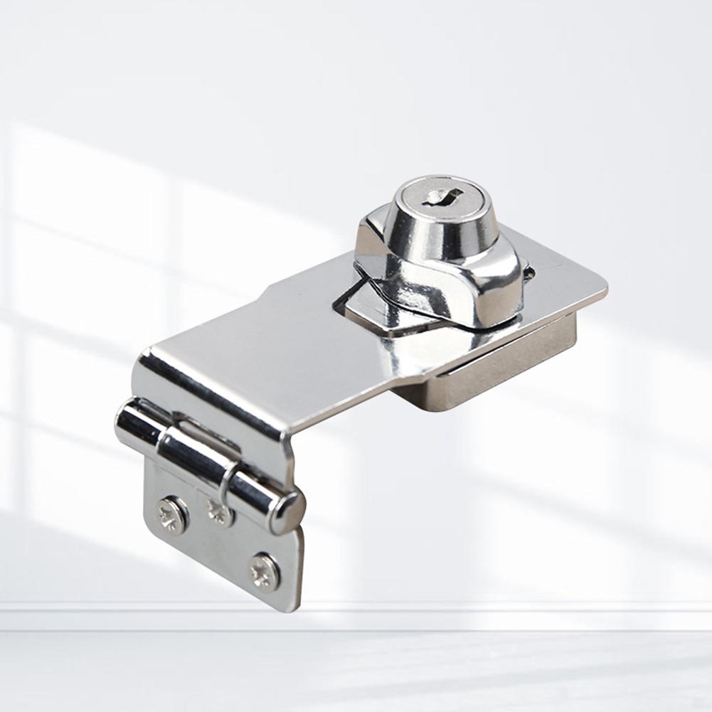 90 Degree Refrigerator Lock Drawer Lock Cabinet Door Lock Wardrobe Buckle Lock Anti-Theft Household Security Cam Lock Hardware