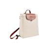 Longchamp Le Pliage Original 26 Knopf Reißverschluss Nylon Rucksack Damenrucksack Beige 1699089P71