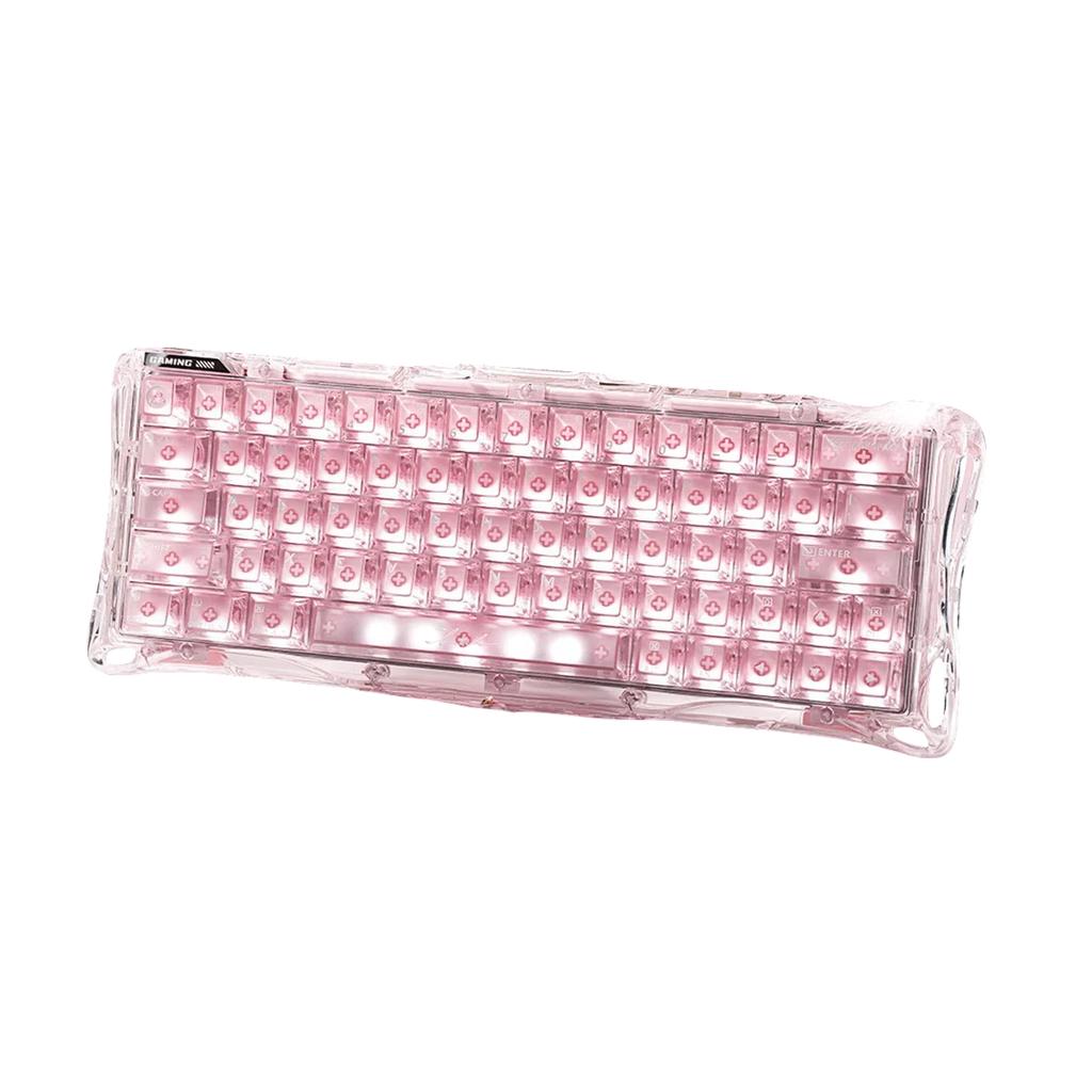 GravaStar - Mercury V60 Crystal Rose Magnetic Keyboard - Crystal Rose Magnetic Gaming Keyboard