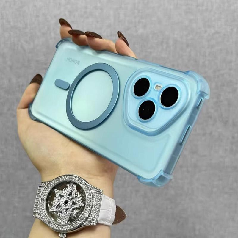 Airbag Shockproof Magnetic Wireless Charging Case For Xiaomi Redmi Note 14 13 12 11 10 Pro 14C 13C 10C 9C 9T Magsafe Clear Cover