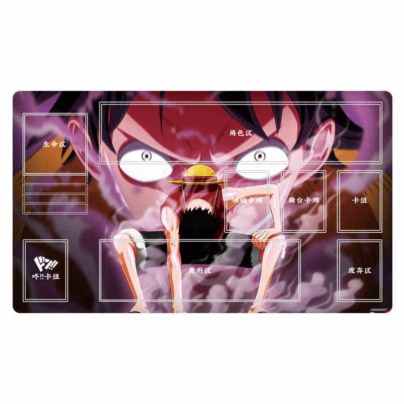 Self Made One Piece Zoro Luffy Board Game Card Mat Sanji Ace OPCG Anime PTCG Battle Table PadAnime Cards Gift