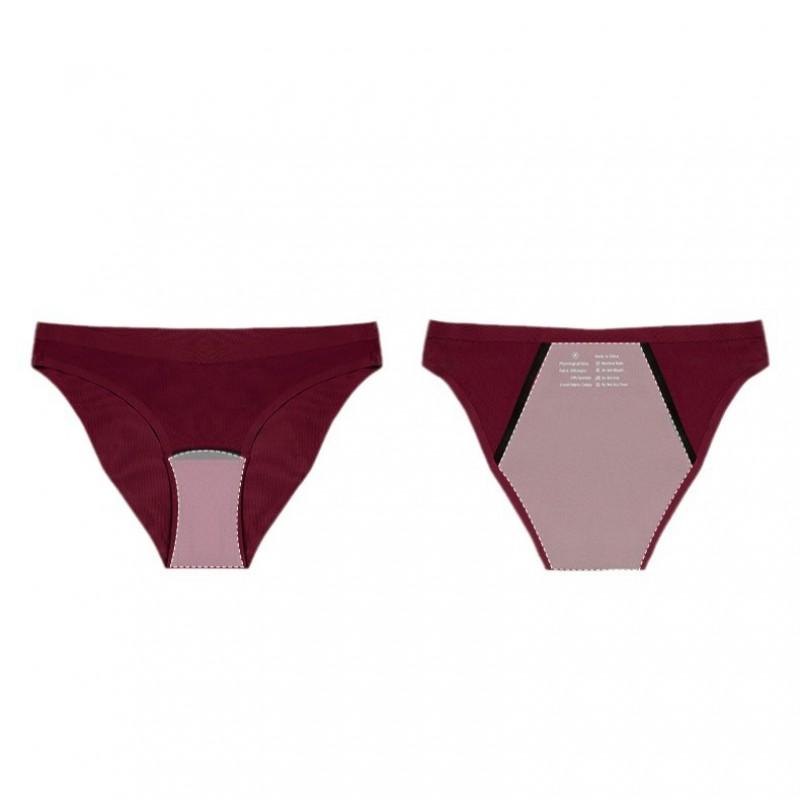 4-Layer Period Underwear Women Mid-Rise Leak-Proof Menstrual Panties With Quick-Absorbent Cotton-Lycra Blend