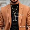 Skeleton Cross Necklace for Men Women Stainless Steel Hollow Out Cross Pendant Box Chain Collier Religious Faith Christ Collar