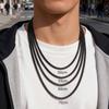 Punk Classic 3/5/7/9mm Width Cuban Chain Stainless Steel Necklace for Men Male Hip Hop Jewelry Accessories 50cm 55cm 60cm 70cm