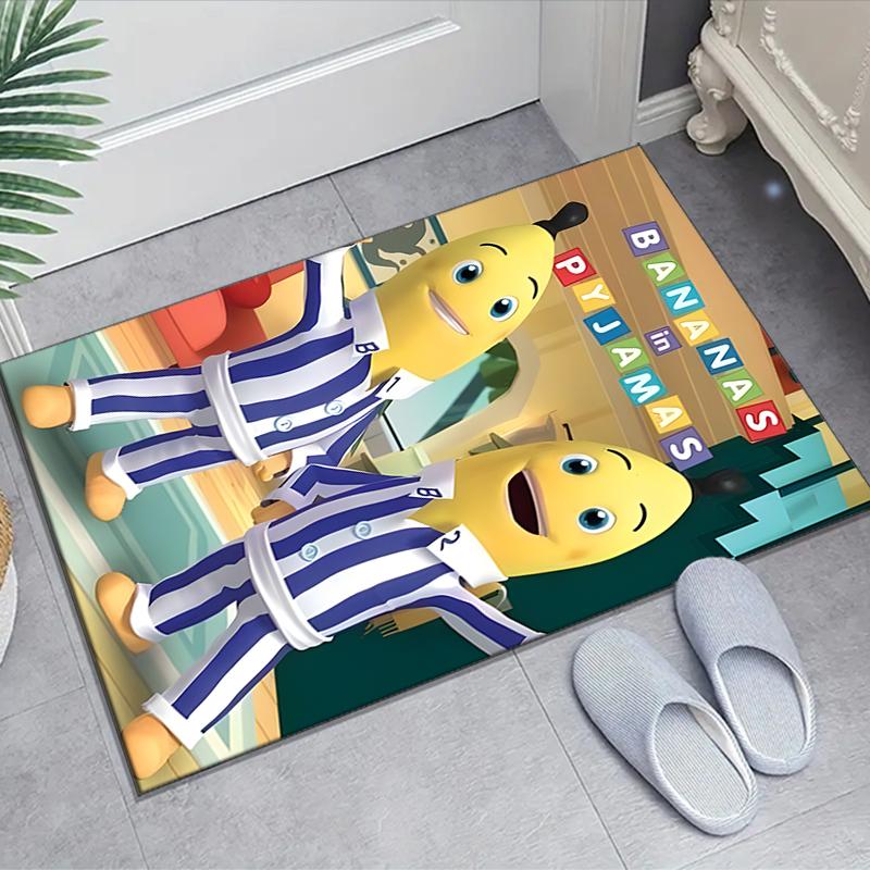 1pc Banana Design Area Rug - Non-Slip, Soft & Cozy Floor Mat for Living Room, Bedroom, Office - Indoor/Outdoor Decorative Carpet