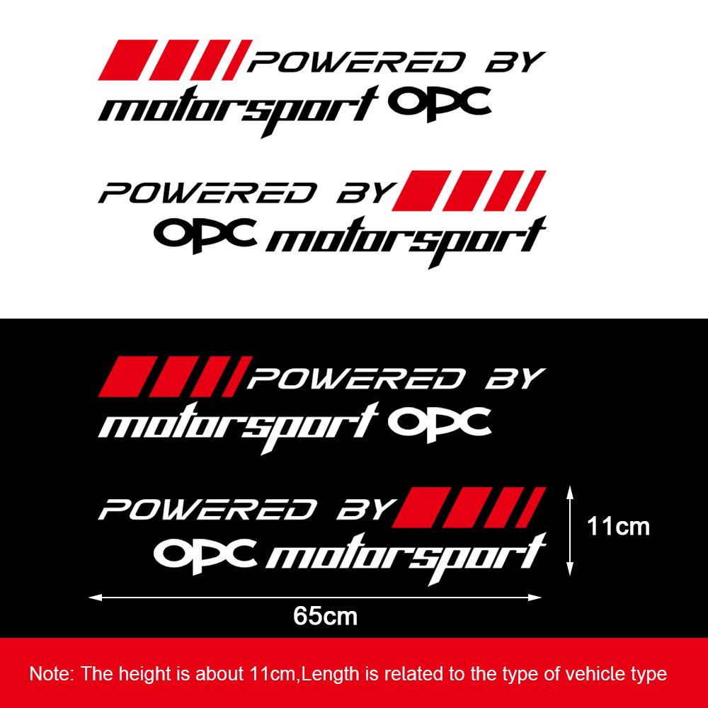 2Pcs Car Styling Door Badge Sticker Decoration Auto Exterior Accessories For Opel OPC Astra K Vectra Corsa Zafira Insignia Mokka Ms3