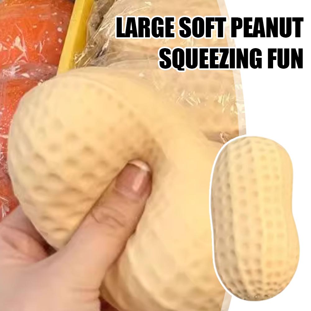 Large Soft And Sticky Peanut Squeezing Music, Stress Gift Toy Slow Relief Food Relief Rebound A U2O1