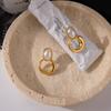 Youthway Elegant Imitation Pearl Earrings For Women Minimalist 18K Gold Plated Stainless Steel Earrings Fashion Jewelry Gift