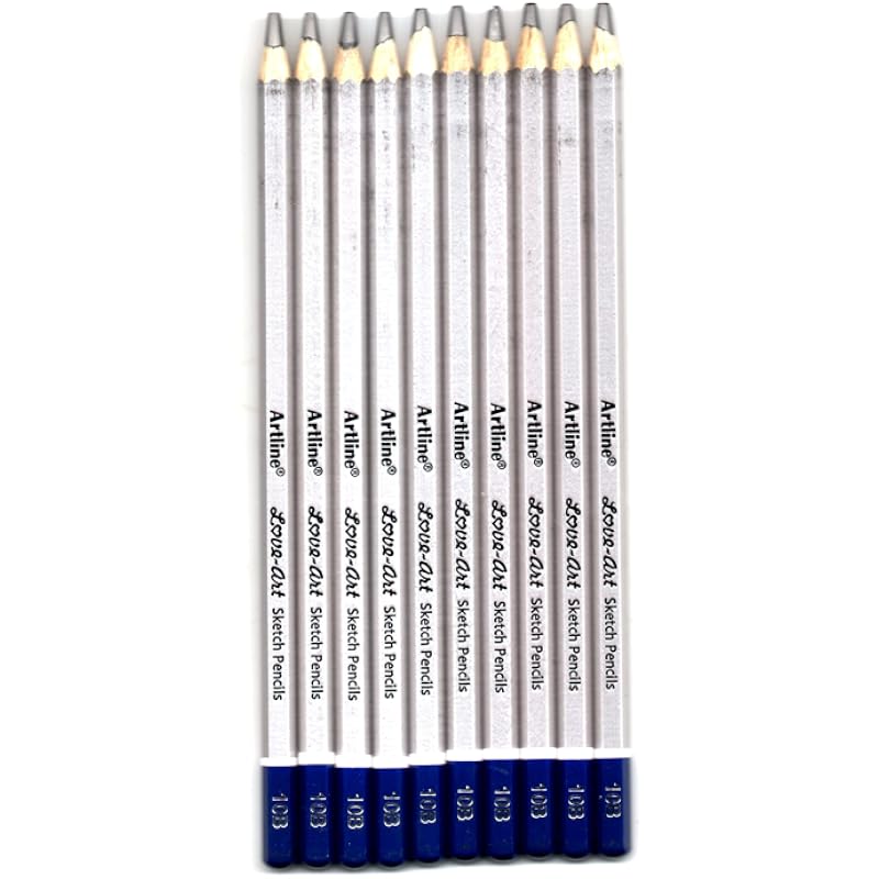 Artline Love Art Ultra Dark Sketch Pencil Set|Lightweight With Comfortable Grip|Pencil Set For Drawing|Shading|Safe Penc 101 чёрный
