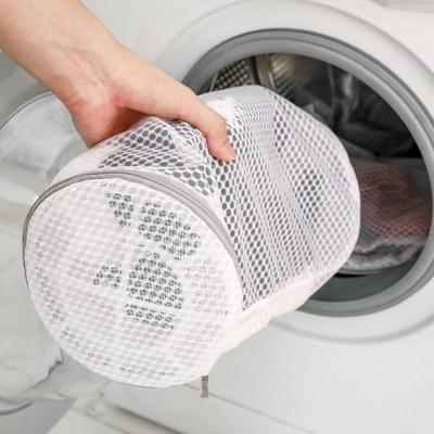 Durable Mesh Shoe Washing Bag Zipper Closure Reusable Laundry Bag Strong Dacron Washing Mesh Bags Shoe Cleaning Bag