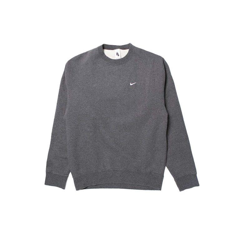 Nike Sweatshirts Men's Gray Crew Neck Moderate Regular CZ5353-071
