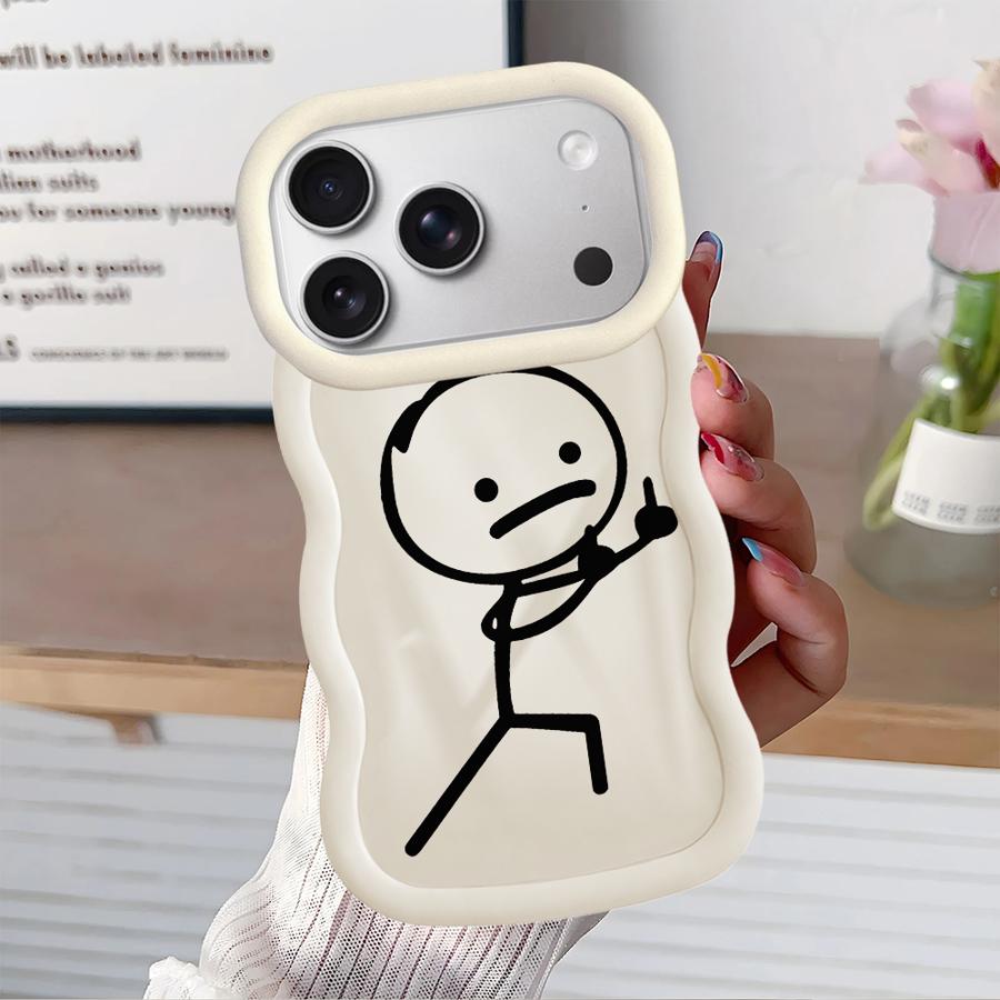 Soft Phone Cover Case for iPhone 12 13 11 8 XR 14 17 Air 16 Pro Max 15 Plus Cartoon Matchman