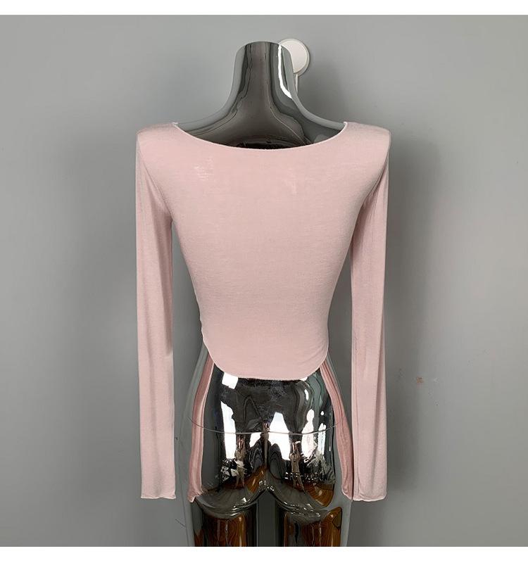 Koreanisches Sommer Slim Fit T-Shirt Damen O-Ausschnitt Einfarbiges T-Shirt Femme Lässig Basic Sexy Durchsichtiges T-Shirt Kurze Ärmel Damen Tops