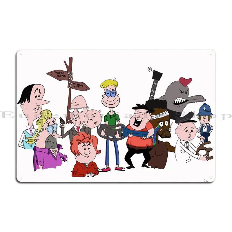 Ricky Gervais Show Metal Plaque Wall Plaque Home Designs Wall Cave Club Party Tin Sign Poster 20X30CM