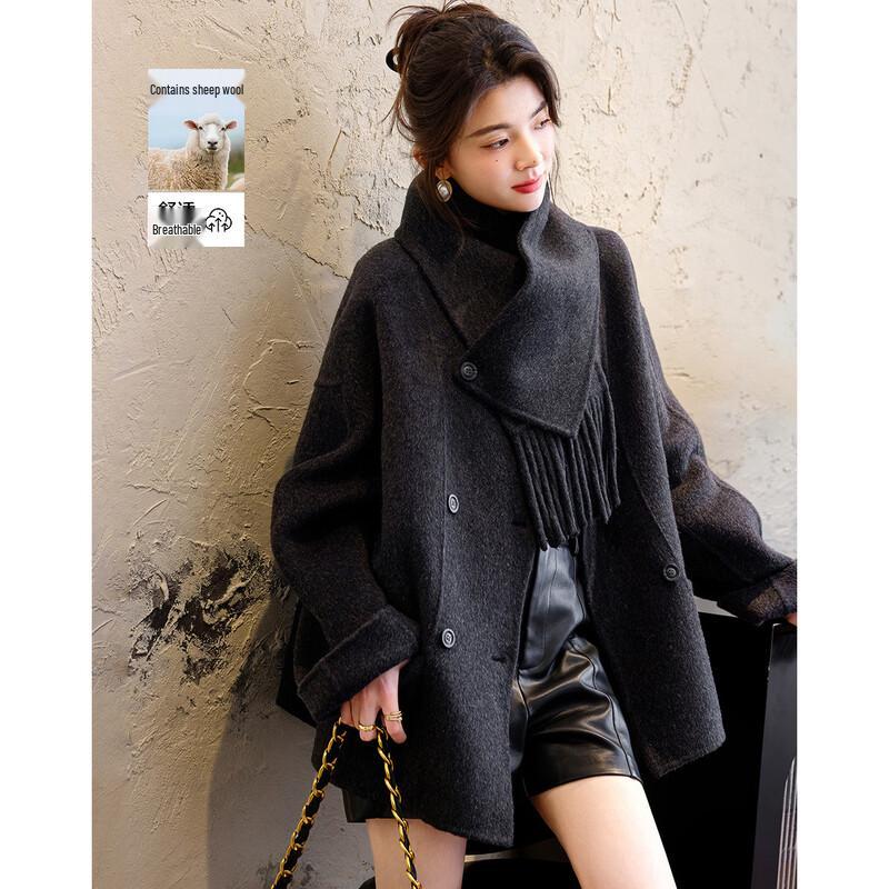 Женское двустороннее зимнее пальто Demana из смеси шерсти мериноса M