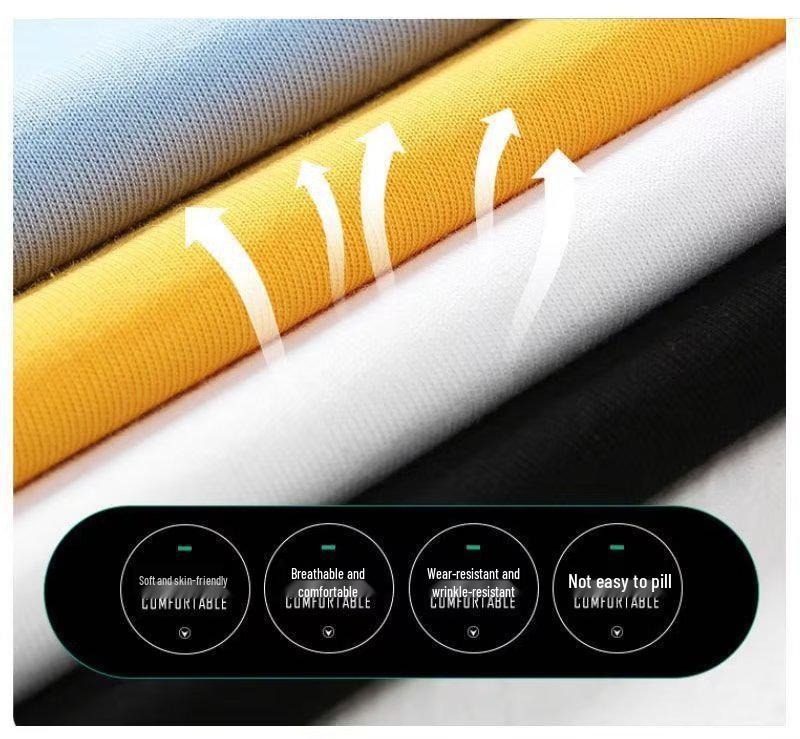 Men's 2024 Short Sleeve Loose Crew Neck T-shirt - Hong Kong Style Summer Trend