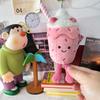 Fun Strawberry Milk Shake Chocolate Milk Shake Plush Doll Backpack Charm Bag Decoration Cute Cartoon Dessert Doll Birthday Gifts