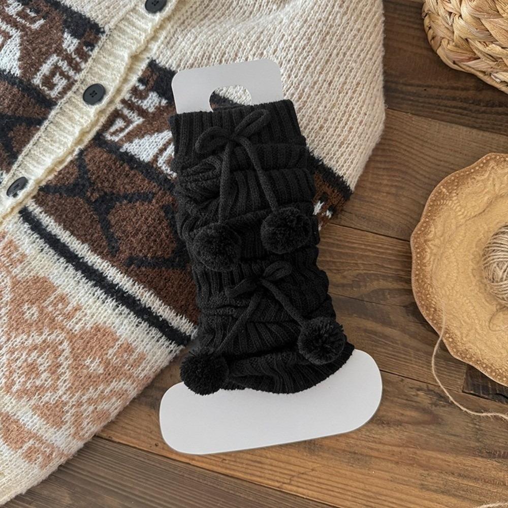 

Solid Color Leg Warmers Thickened Middle Tube Socks New Boot Covers Gift