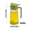 600ml 2 In 1 Spray Oil Sprayer Oil Dispenser Oil Jar Multifunctionalfor BBQ Baking Frying Pan Oven Roasting Picnic Kitchen Tool