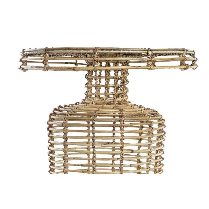 Table d'appoint - DKD Home Decor - Naturel - 48 x 48 x 45 cm - Bois massif - Montage facile