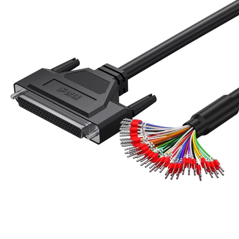 DB62 3 Rows Terminal Wire with Number HDB62 Male Female Serial Cable 62Pin Double Shield Single Head with Cable Connector