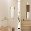 Bamboo Wooden Towel Rack, Adhesive Wall-Mounted Bathroom Organizer, No Drill Shelf For Home, Kitchen & Toilet Storage