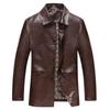 New Autumn and Winter Lapel Casual Youth Men's Single Breasted Leather Jacket New PU Leather Jacket for Men