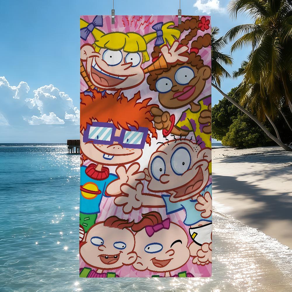 Cartoon R-Rugrats Towel Quick Drying Beach Towels Are Suitable For Swimming Pools Camping Yoga And The Gym
