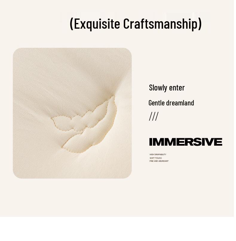 A-Class Washed Cotton Soybean Winter Comforter – Warm, Skin-Friendly Fiber Quilt