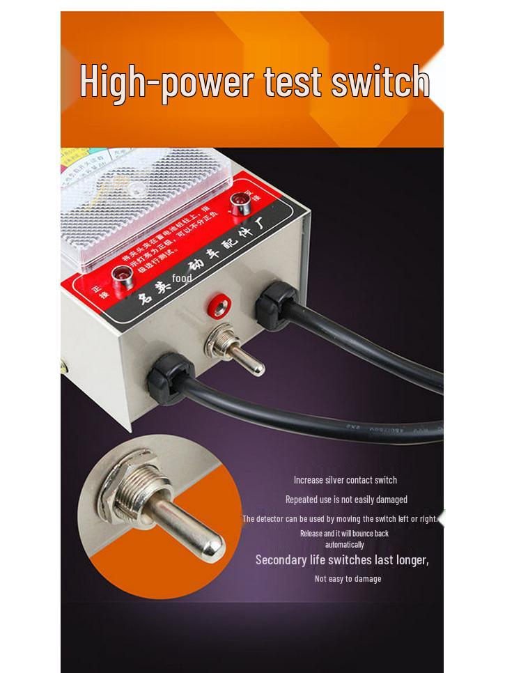 High-Precision Car Battery Voltmeter and Tester for EVs