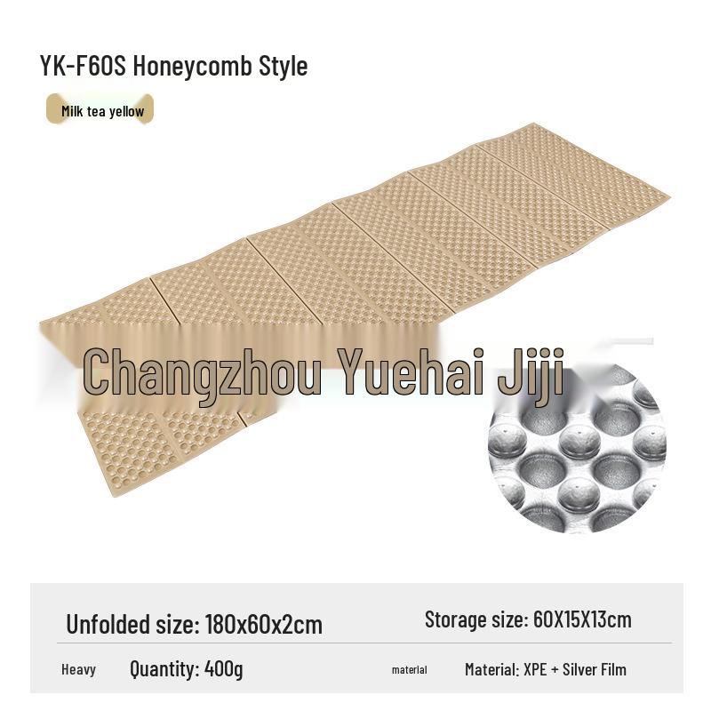 Outdoor Camping Honeycomb Moisture-Proof Sleeping Pad - Single Person Egg Nest Design with Aluminum Film
