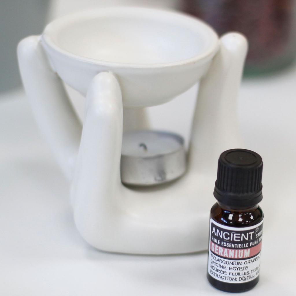 Oil Burner For Wax Melts, White Helping Hand