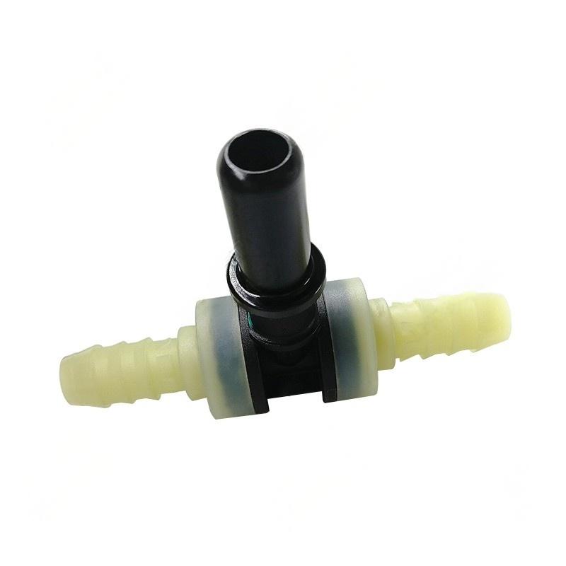 ID10 T Type One Way Valve Non Return Valve Fuel Line Quick Connector 11.8 Male Connector Fuel Pipe Fittings Auto Fastner 1pc