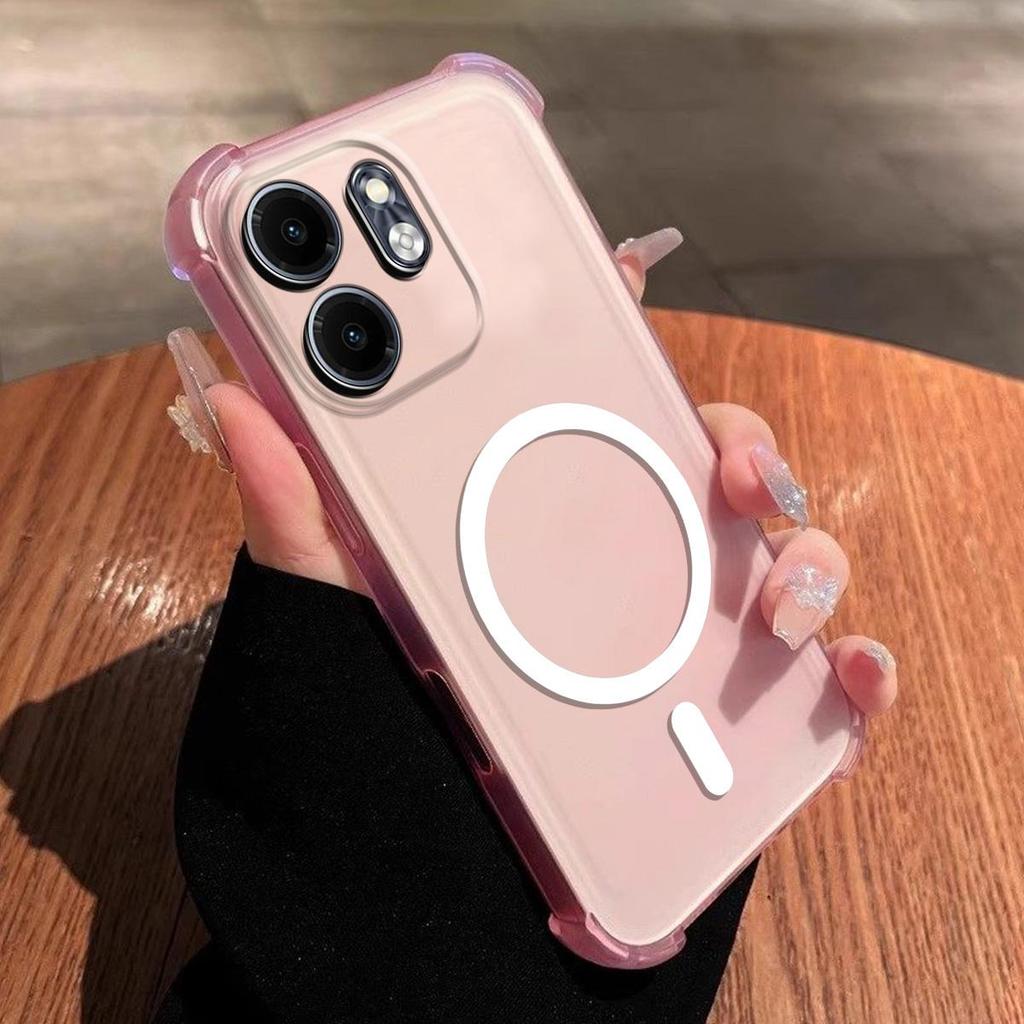 Hülle für Infinix SMART 9 HD Niedliche Airbag-Ecken Pastell Matt Magnetische Hülle Semi Stoßfeste Handyhülle