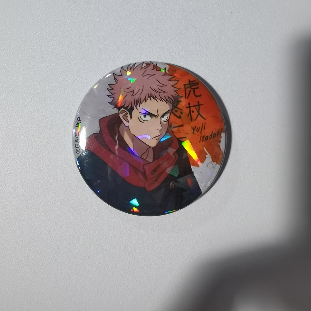 Japanese Anime Jujutsu Kaisen Tinplate Brooch Pins, Figure Icon Badge, Handmade Brooches, Breastpin for Backpack Clothes