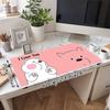 1Pc Love Bear Heart Pink Gaming Mouse Pad Keyboard Desk Mat Non-slip Rubber Lock Edge Waterproof Computer Mousepad for Office Home Decor Y1323